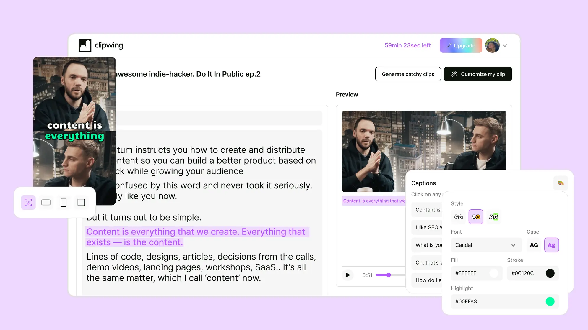 ClipWing Product Snapshot