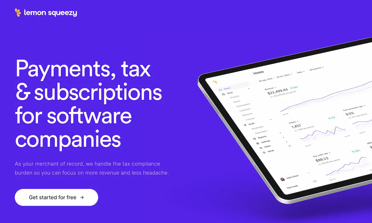 Lemon Squeezy Product Snapshot