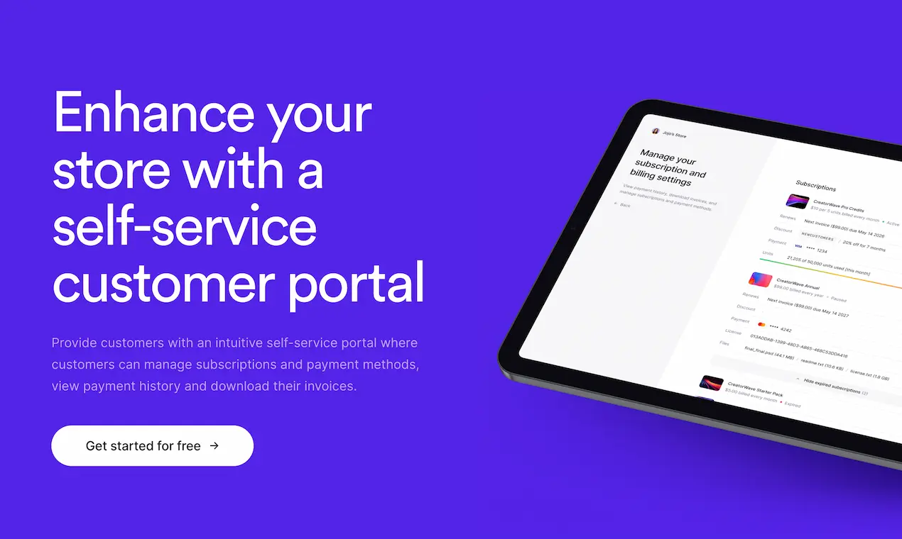 Lemon Squeezy Product Snapshot